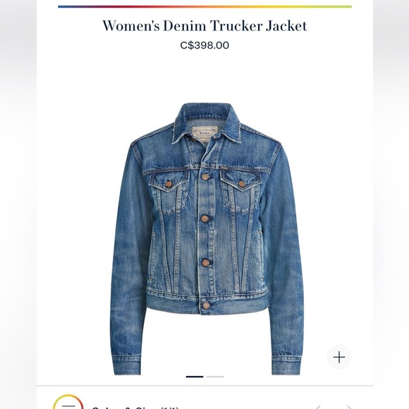 Polo Ralph Lauren Y2K vintage Jean jacket in excellent condition size M - Picture 11 of 15